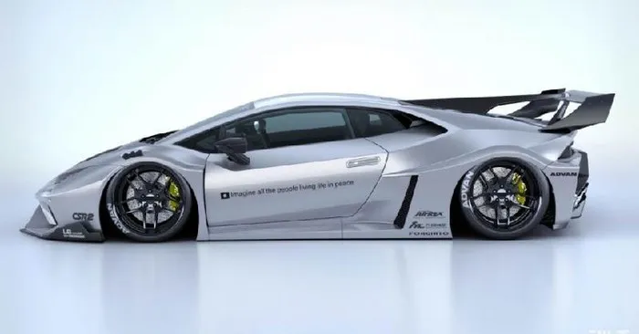 Lamborghini Huracan cực chất với gói độ Liberty Walk - Ảnh 1. Lamborghini Huracan cực chất với gói độ Liberty Walk - Ảnh 1.