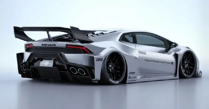 Lamborghini Huracan cực chất với gói độ Liberty Walk - Ảnh 2. Lamborghini Huracan cực chất với gói độ Liberty Walk - Ảnh 2.
