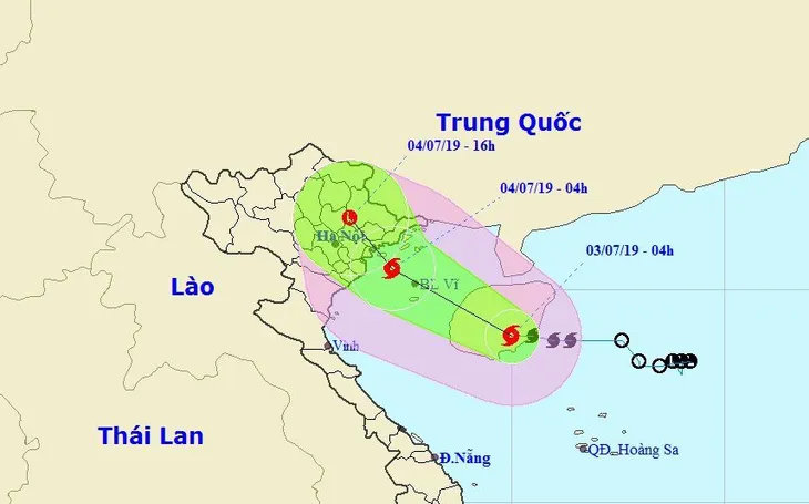 Chiều nay bão số 2 tiến vào Vịnh Bắc Bộ, Hà Nội có mưa vừa, mưa to - Ảnh 1. Chiều nay bão số 2 tiến vào Vịnh Bắc Bộ, Hà Nội có mưa vừa, mưa to - Ảnh 1.