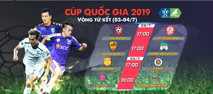 Tứ kết Cúp Quốc gia 2019: Trực tiếp duy nhất trên VTVcab! - Ảnh 1. Tứ kết Cúp Quốc gia 2019: Trực tiếp duy nhất trên VTVcab! - Ảnh 1.