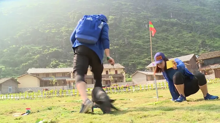 Cuộc đua kỳ thú - Tập 1: Đỗ Mỹ Linh - Xuân Tiền nhận làm bố mẹ dỗ dành chú heo con - Ảnh 1. Cuộc đua kỳ thú - Tập 1: Đỗ Mỹ Linh - Xuân Tiền nhận làm bố mẹ dỗ dành chú heo con - Ảnh 1.