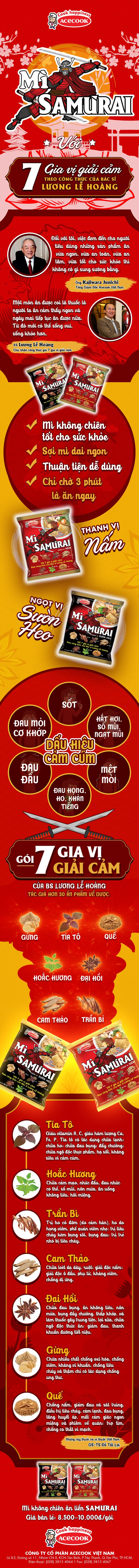 Mì Samưrai, món ngon cho sức khoẻ mỗi ngày - Ảnh 1. Mì Samưrai, món ngon cho sức khoẻ mỗi ngày - Ảnh 1.