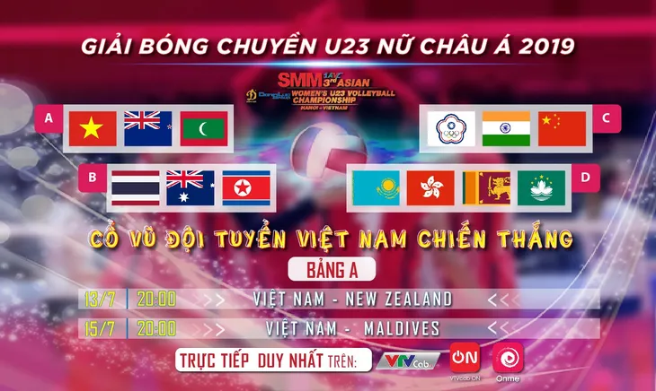 VTVcab độc quyền phát sóng Giải vô địch bóng chuyền nữ U23 châu Á - Ảnh 2. VTVcab độc quyền phát sóng Giải vô địch bóng chuyền nữ U23 châu Á - Ảnh 2.