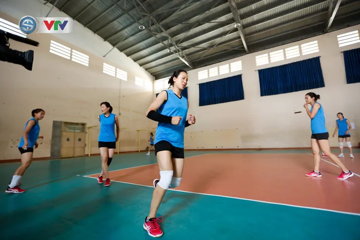 VTV Cup 2019: ĐT CHDCND Triều Tiên có buổi tập đầu tiên - Ảnh 9. VTV Cup 2019: ĐT CHDCND Triều Tiên có buổi tập đầu tiên - Ảnh 9.