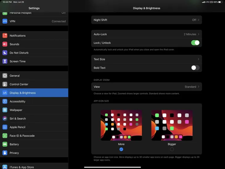 Apple lần đầu tiên cho chỉnh kích thước và số lượng Icon trên iPad - Ảnh 2. Apple lần đầu tiên cho chỉnh kích thước và số lượng Icon trên iPad - Ảnh 2.