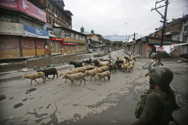 Cuộc sống của người dân ở Kashmir đảo lộn do lệnh giới nghiêm - Ảnh 3. Cuộc sống của người dân ở Kashmir đảo lộn do lệnh giới nghiêm - Ảnh 3.
