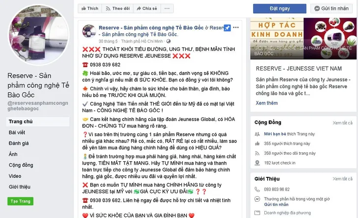 Cảnh báo về sản phẩm, dịch vụ Jeunesse không rõ nguồn gốc - Ảnh 1. Cảnh báo về sản phẩm, dịch vụ Jeunesse không rõ nguồn gốc - Ảnh 1.