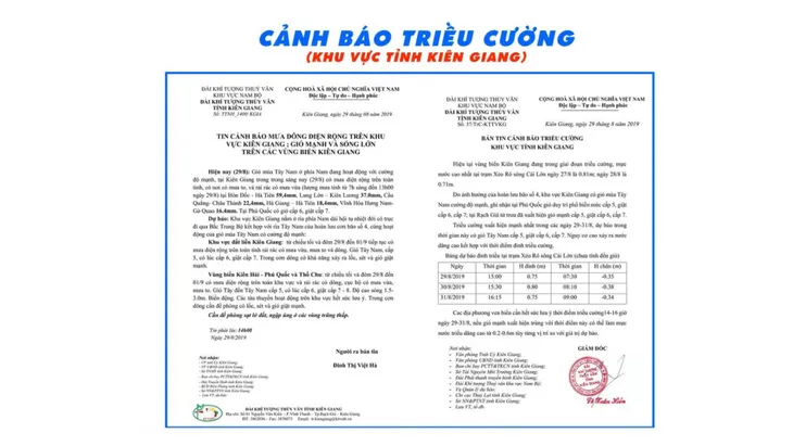 Kiên Giang cảnh báo triều cường dâng cao do bão số 4 - Ảnh 1. Kiên Giang cảnh báo triều cường dâng cao do bão số 4 - Ảnh 1.