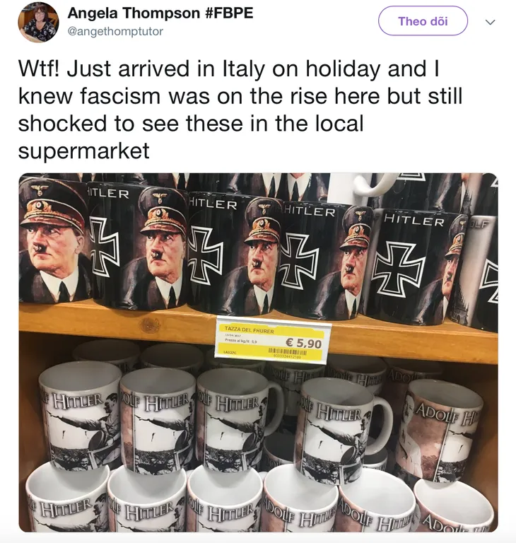 Du khách Anh “choáng váng” khi thấy đồ lưu niệm có hình Hitler - Ảnh 1.