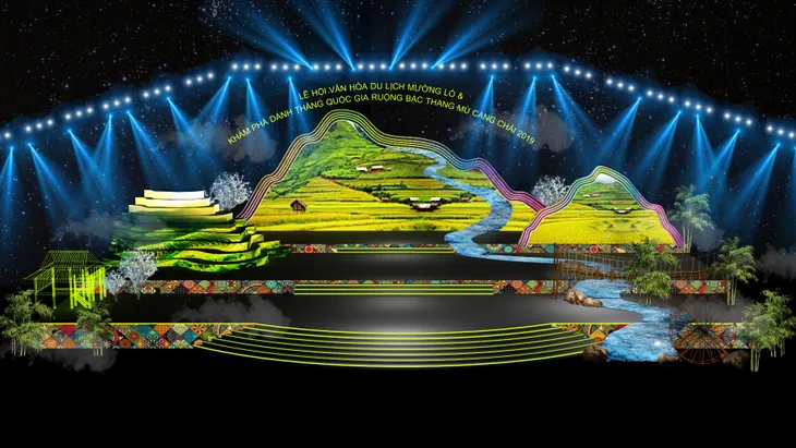 5.000 người tham gia màn múa xòe lớn nhất thế giới tại Yên Bái - Ảnh 1. 5.000 người tham gia màn múa xòe lớn nhất thế giới tại Yên Bái - Ảnh 1.