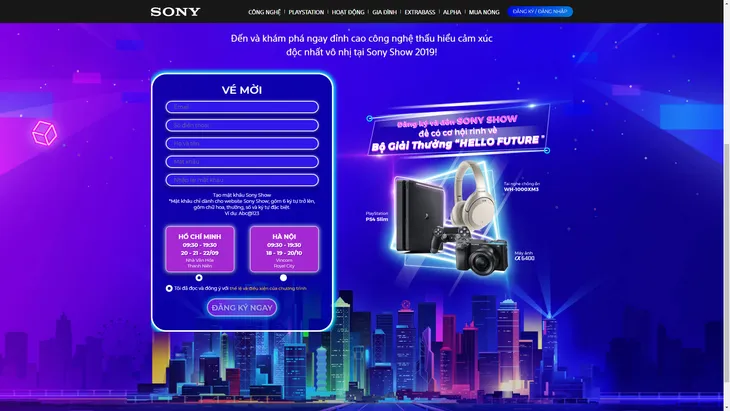 Công bố lịch Sony show 2019 - Ảnh 2. Công bố lịch Sony show 2019 - Ảnh 2.