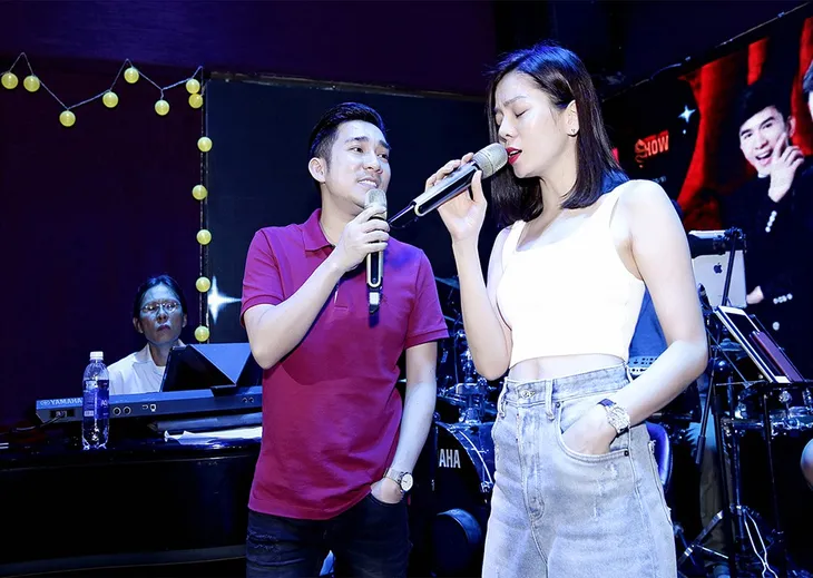 Đan Trường, Lệ Quyên diện đồ trẻ trung đến tập liveshow của Quang Hà - Ảnh 5. Đan Trường, Lệ Quyên diện đồ trẻ trung đến tập liveshow của Quang Hà - Ảnh 5.