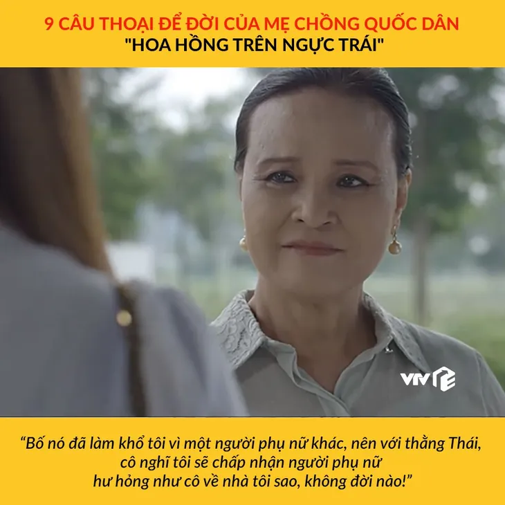 9 câu thoại để đời của mẹ chồng quốc dân trong “Hoa hồng trên ngực trái” - Ảnh 1. 9 câu thoại để đời của mẹ chồng quốc dân trong “Hoa hồng trên ngực trái” - Ảnh 1.