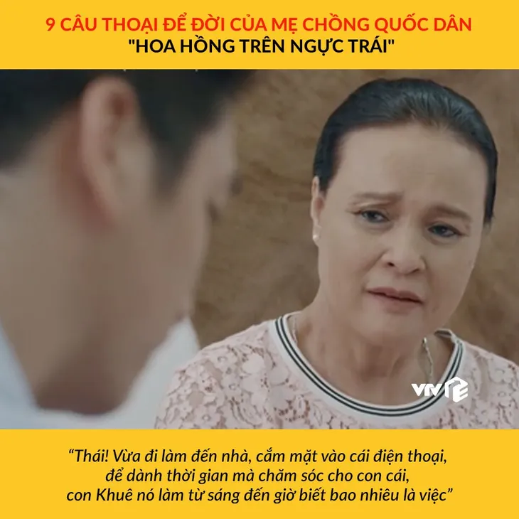 9 câu thoại để đời của mẹ chồng quốc dân trong “Hoa hồng trên ngực trái” - Ảnh 4. 9 câu thoại để đời của mẹ chồng quốc dân trong “Hoa hồng trên ngực trái” - Ảnh 4.
