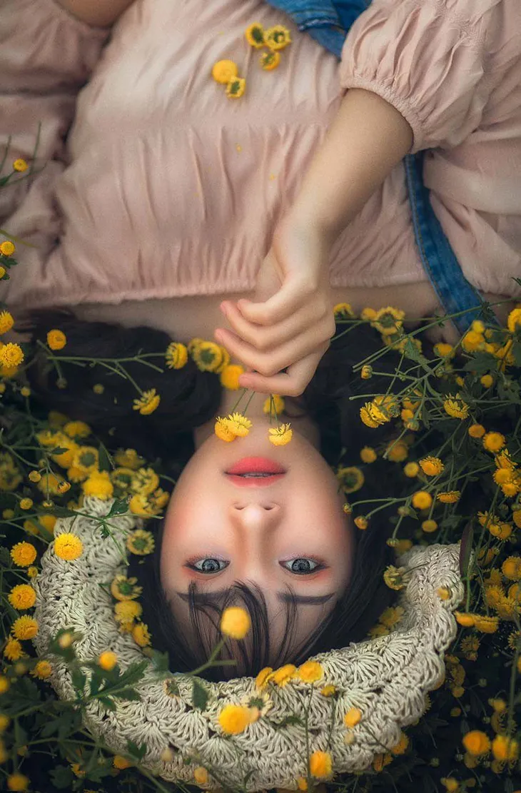 Nàng thơ tuổi teen khoe sắc giữa vườn hoa cúc vàng - Ảnh 10.
