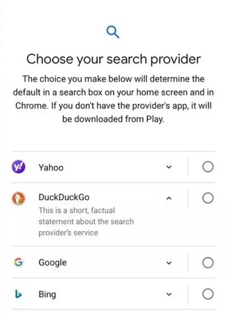 Google thêm lựa chọn công cụ mặc định cho người dùng Android - Ảnh 1. Google thêm lựa chọn công cụ mặc định cho người dùng Android - Ảnh 1.