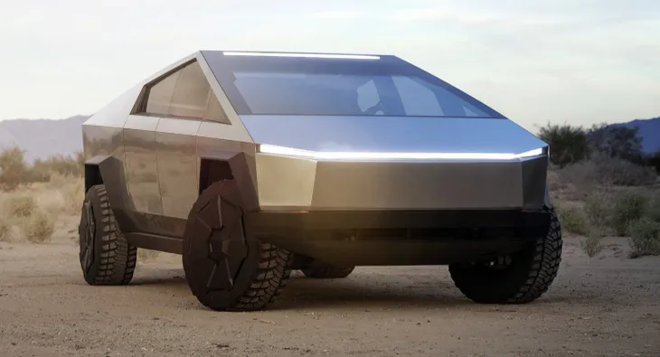 Xe U Oát độ thành bản sao Tesla Cybertruck với kích thước hoàn hảo - Ảnh 3. Xe U Oát độ thành bản sao Tesla Cybertruck với kích thước hoàn hảo - Ảnh 3.