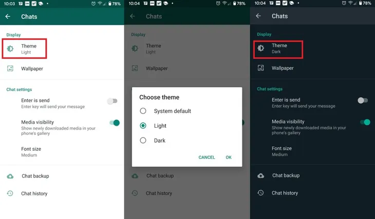 Cách kích hoạt chế độ nền tối trên WhatsApp - Ảnh 1. Cách kích hoạt chế độ nền tối trên WhatsApp - Ảnh 1.