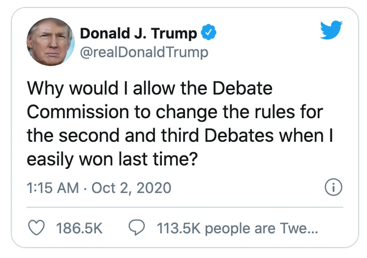Ông Donald Trump: Tại sao phải thay đổi luật tranh luận khi tôi đang chiến thắng? - Ảnh 2. Ông Donald Trump: Tại sao phải thay đổi luật tranh luận khi tôi đang chiến thắng? - Ảnh 2.
