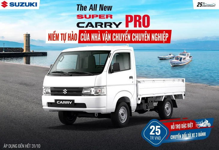 Tại sao nhiều khách hàng tự tin chọn Vua xe tải nhẹ Super Carry Pro của Suzuki? - Ảnh 3. Tại sao nhiều khách hàng tự tin chọn Vua xe tải nhẹ Super Carry Pro của Suzuki? - Ảnh 3.