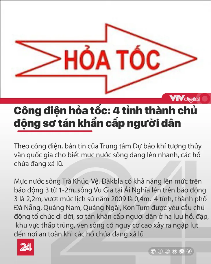 Tin nóng đầu ngày 29/10: Sau bão số 9, dự báo sắp xuất hiện bão số 10 - Ảnh 2.