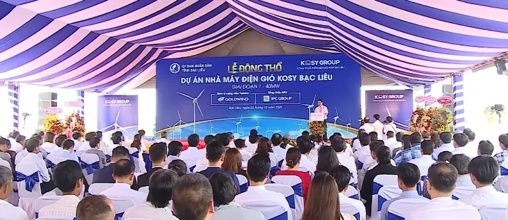 Khởi công dự án điện gió Kosy Bạc Liêu - Ảnh 1. Khởi công dự án điện gió Kosy Bạc Liêu - Ảnh 1.