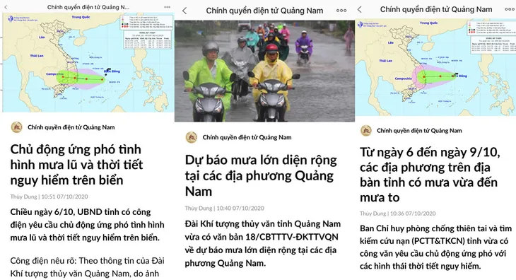 Quảng Nam cập nhật tình hình và cách ứng phó mưa lũ cho người dân qua Zalo - Ảnh 1. Quảng Nam cập nhật tình hình và cách ứng phó mưa lũ cho người dân qua Zalo - Ảnh 1.