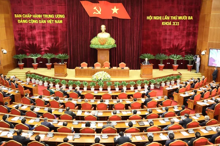 Hội nghị Trung ương 13: Hội nghị của tinh thần dân chủ, trách nhiệm, trí tuệ, thẳng thắn - Ảnh 1.