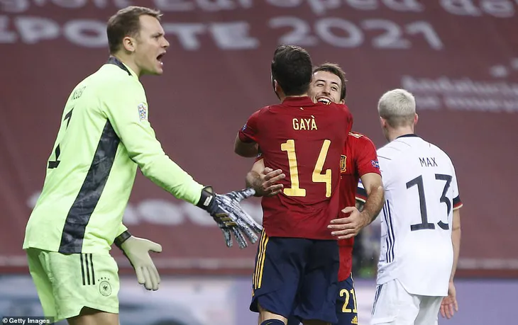 Tây Ban Nha 6-0 Đức: Torres lập hat-trick đưa Tây Ban Nha vào bán kết UEFA Nations League - Ảnh 5. Tây Ban Nha 6-0 Đức: Torres lập hat-trick đưa Tây Ban Nha vào bán kết UEFA Nations League - Ảnh 5.
