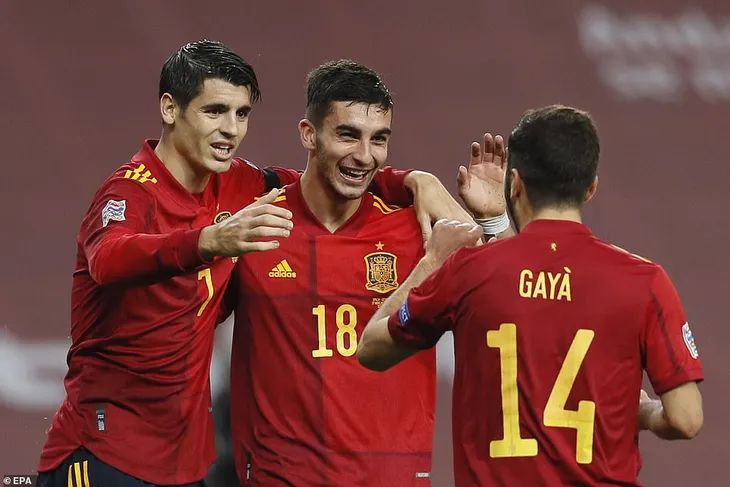 Tây Ban Nha 6-0 Đức: Torres lập hat-trick đưa Tây Ban Nha vào bán kết UEFA Nations League - Ảnh 4. Tây Ban Nha 6-0 Đức: Torres lập hat-trick đưa Tây Ban Nha vào bán kết UEFA Nations League - Ảnh 4.