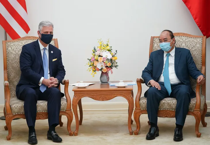 Thủ tướng: Hợp tác thương mại là trọng tâm, động lực phát triển quan hệ Việt Nam - Hoa Kỳ - Ảnh 1. Thủ tướng: Hợp tác thương mại là trọng tâm, động lực phát triển quan hệ Việt Nam - Hoa Kỳ - Ảnh 1.
