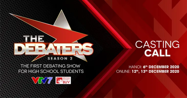 Bạn có muốn trở thành thí sinh The Debaters mùa 2? - Ảnh 1. Bạn có muốn trở thành thí sinh The Debaters mùa 2? - Ảnh 1.