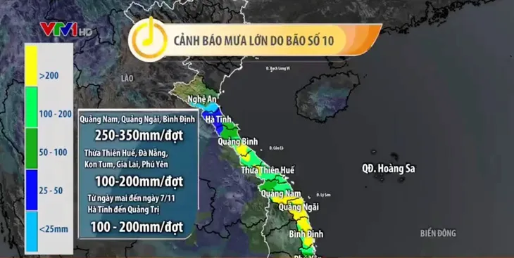 Hoàn lưu bão số 10 gây mưa lớn, tiềm ẩn nguy cơ sạt lở vùng núi từ Hà Tĩnh đến Khánh Hòa và Tây Nguyên - Ảnh 1. Hoàn lưu bão số 10 gây mưa lớn, tiềm ẩn nguy cơ sạt lở vùng núi từ Hà Tĩnh đến Khánh Hòa và Tây Nguyên - Ảnh 1.