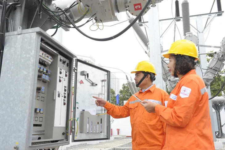 Đóng điện trạm biến áp 110kV Minh Khai và nhánh rẽ tại Hà Nội - Ảnh 2. Đóng điện trạm biến áp 110kV Minh Khai và nhánh rẽ tại Hà Nội - Ảnh 2.