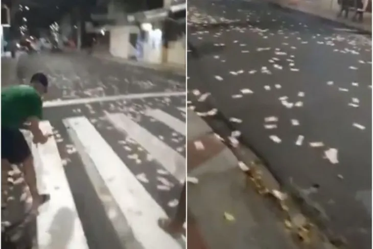 Hàng chục đối tượng cho nổ két sắt, cướp tiền ngân hàng ở Brazil - Ảnh 2. Hàng chục đối tượng cho nổ két sắt, cướp tiền ngân hàng ở Brazil - Ảnh 2.