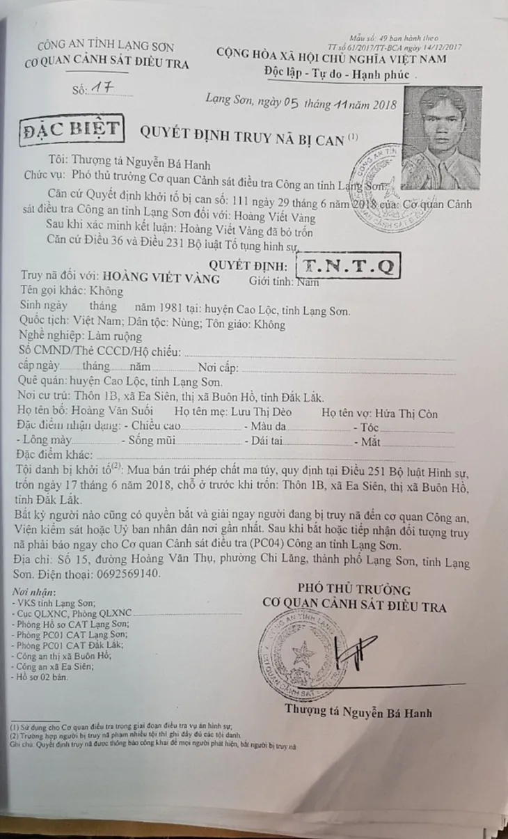 Bắt đối tượng bị truy nã khẩn cấp vận chuyển ma túy từ Lào vào Việt Nam - Ảnh 1. Bắt đối tượng bị truy nã khẩn cấp vận chuyển ma túy từ Lào vào Việt Nam - Ảnh 1.