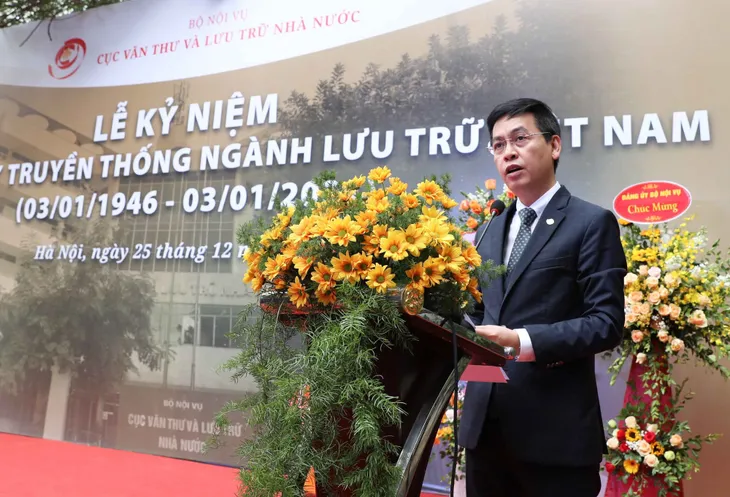 Kỷ niệm 75 năm Ngày truyền thống ngành lưu trữ Việt Nam - Ảnh 1. Kỷ niệm 75 năm Ngày truyền thống ngành lưu trữ Việt Nam - Ảnh 1.