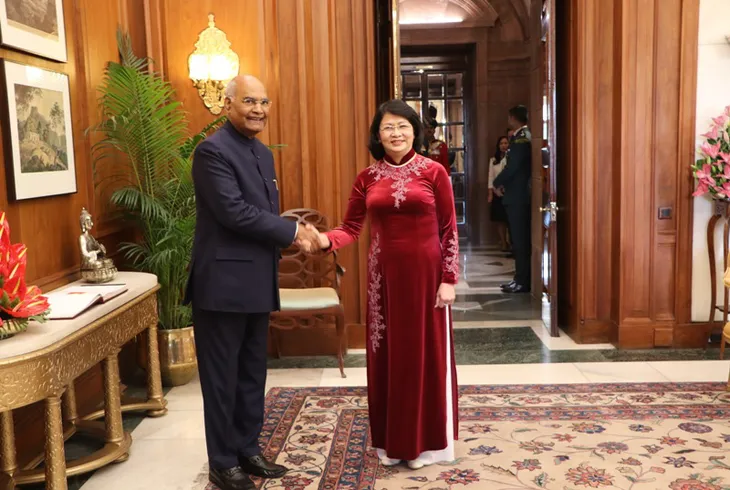 Phó Chủ tịch nước Đặng Thị Ngọc Thịnh hội kiến với Tổng thống Ấn Độ - Ảnh 1. Phó Chủ tịch nước Đặng Thị Ngọc Thịnh hội kiến với Tổng thống Ấn Độ - Ảnh 1.