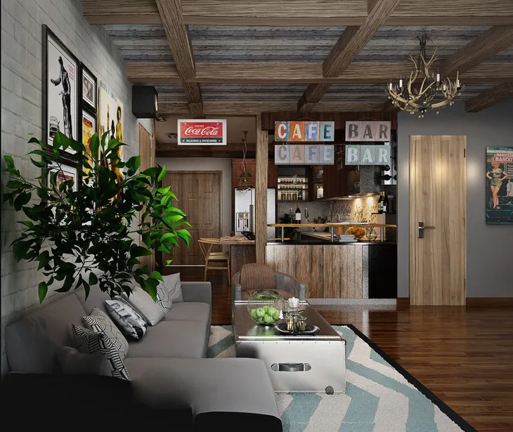 Căn hộ chung cư độc đáo nhờ trang trí thêm quầy bar - Ảnh 2. Căn hộ chung cư độc đáo nhờ trang trí thêm quầy bar - Ảnh 2.