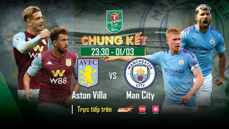 Chung kết Cúp Liên đoàn Anh Man City - Aston Villa: VTVcab độc quyền trực tiếp - Ảnh 1. Chung kết Cúp Liên đoàn Anh Man City - Aston Villa: VTVcab độc quyền trực tiếp - Ảnh 1.