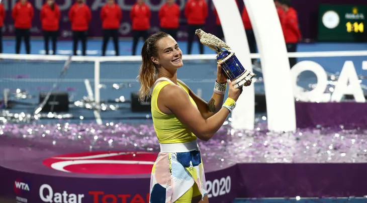 Aryna Sabalenka vô địch giải quần vợt Qatar mở rộng 2020 - Ảnh 4. Aryna Sabalenka vô địch giải quần vợt Qatar mở rộng 2020 - Ảnh 4.