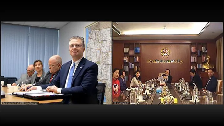 Đề nghị Đại sứ quán Hoa Kỳ hỗ trợ Việt Nam phát triển phương thức giáo dục trực tuyến - Ảnh 2.