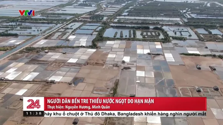 Người dân Bến Tre thiếu nước ngọt trầm trọng do hạn mặn bủa vây - Ảnh 2.