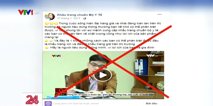 Nhiều trang Fanpage giả mạo Bộ Y tế để bán khẩu trang - Ảnh 1. Nhiều trang Fanpage giả mạo Bộ Y tế để bán khẩu trang - Ảnh 1.
