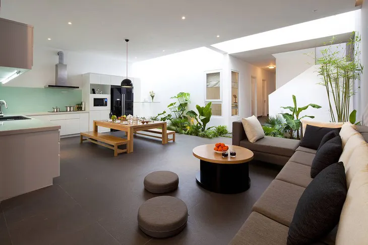 Nhà phố đơn giản, tiết kiệm chi phí dành cho gia đình trẻ - Ảnh 3.
