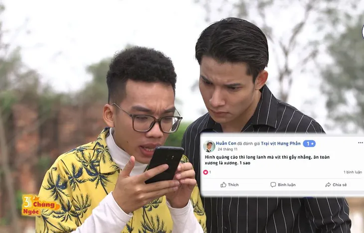 Phim sitcom Ba chàng ngốc: Nhận cái kết đắng vì dùng chiêu trò lừa đảo khách mua vịt online - Ảnh 5. Phim sitcom Ba chàng ngốc: Nhận cái kết đắng vì dùng chiêu trò lừa đảo khách mua vịt online - Ảnh 5.