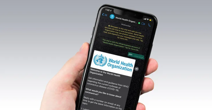 WHO ra mắt chatbot chống tin giả trên WhatsApp - Ảnh 1. WHO ra mắt chatbot chống tin giả trên WhatsApp - Ảnh 1.