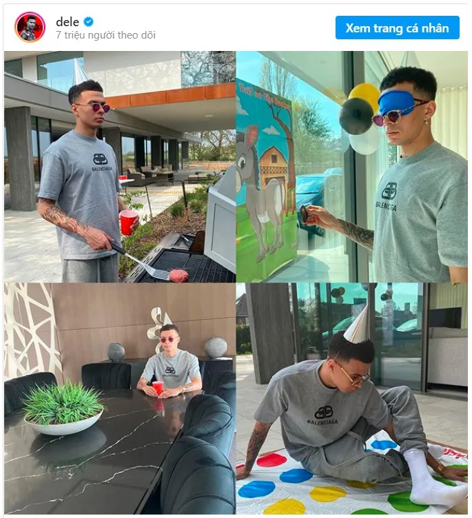 Sinh nhật cách ly thời COVID, thanh niên nghiêm túc Dele Alli được khen ngợi - Ảnh 1. Sinh nhật cách ly thời COVID, thanh niên nghiêm túc Dele Alli được khen ngợi - Ảnh 1.