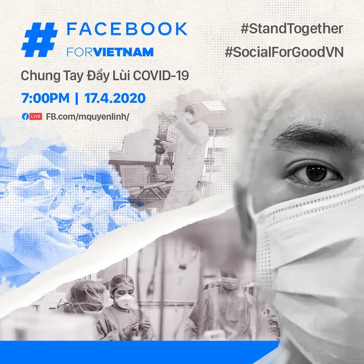 Facebook hợp tác cùng Quyền Linh, Hồng Vân, Xuân Bắc... để chống COVID-19 - Ảnh 1. Facebook hợp tác cùng Quyền Linh, Hồng Vân, Xuân Bắc... để chống COVID-19 - Ảnh 1.