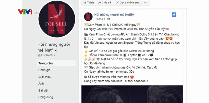 Cảnh giác chiêu trò lừa đảo khi mua tài khoản Netflix - Ảnh 1.